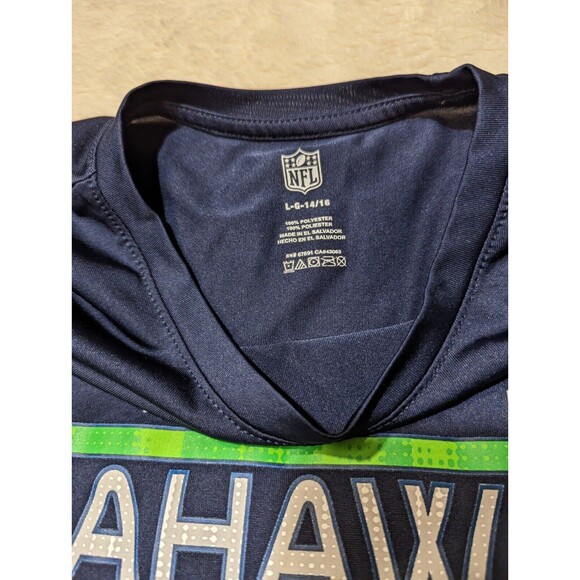 Seattle Seahawks NFL Lightweight Logo Short Sleeve T-shirt Youth Large - Picture 3 of 7